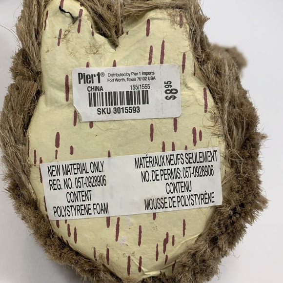 Pier 1 Imports Bristle Bunnies Easter Decoration Whimsical Centerpiece 3-Piece - Picture 13 of 15